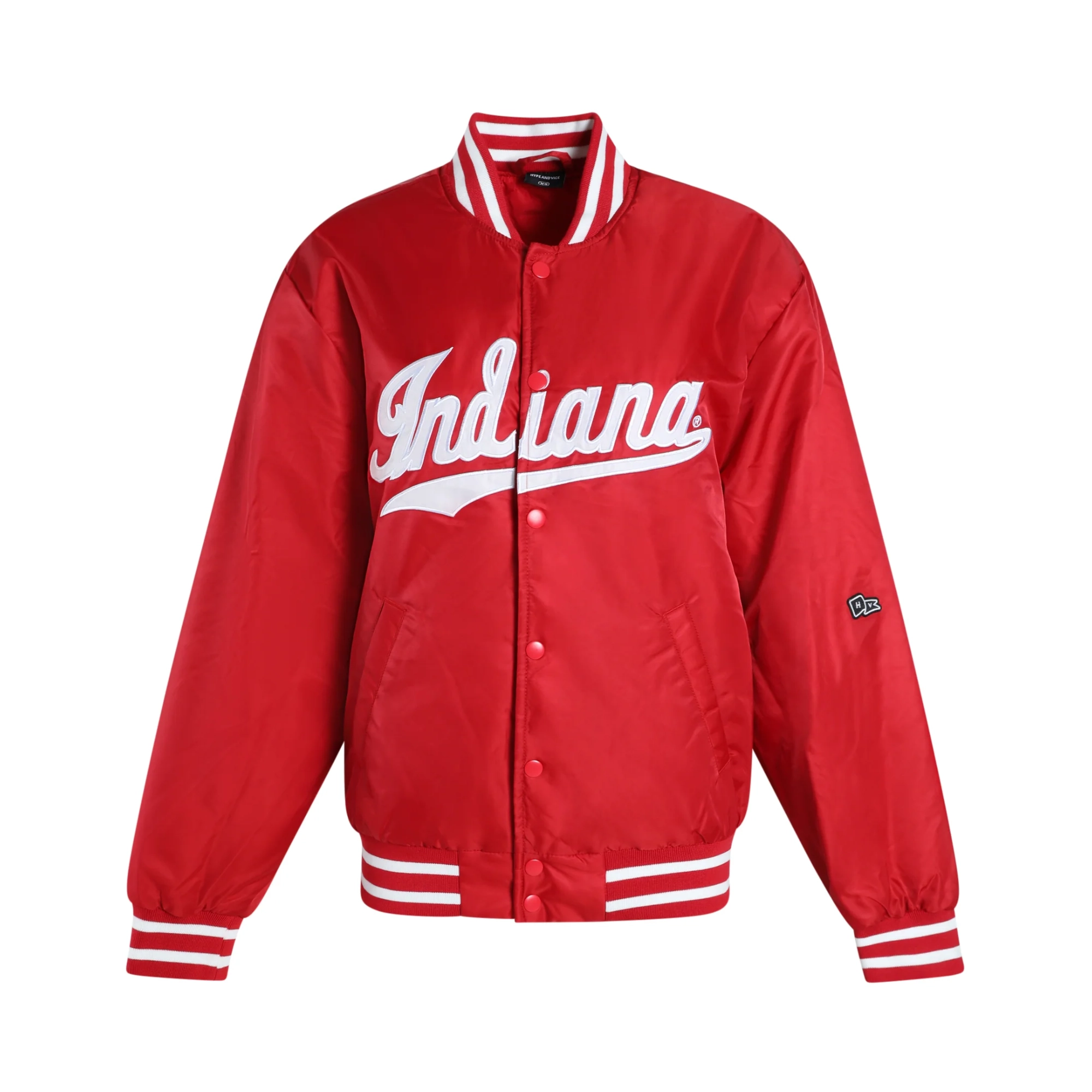 Men's Indiana Hoosiers A-Game Satin Varsity Jacket - Image 4