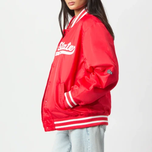 Alternative view of Women's Ohio State Buckeyes A-Game Satin Varsity Jacket