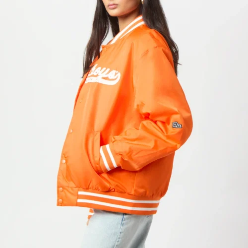 Alternative view of Women's Oklahoma State Cowboys A-Game Satin Varsity Jacket