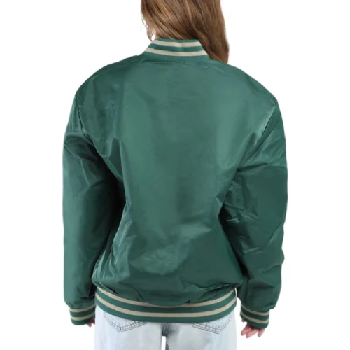 Alternative view of Women's South Florida Bulls Letterman Satin Varsity Jacket