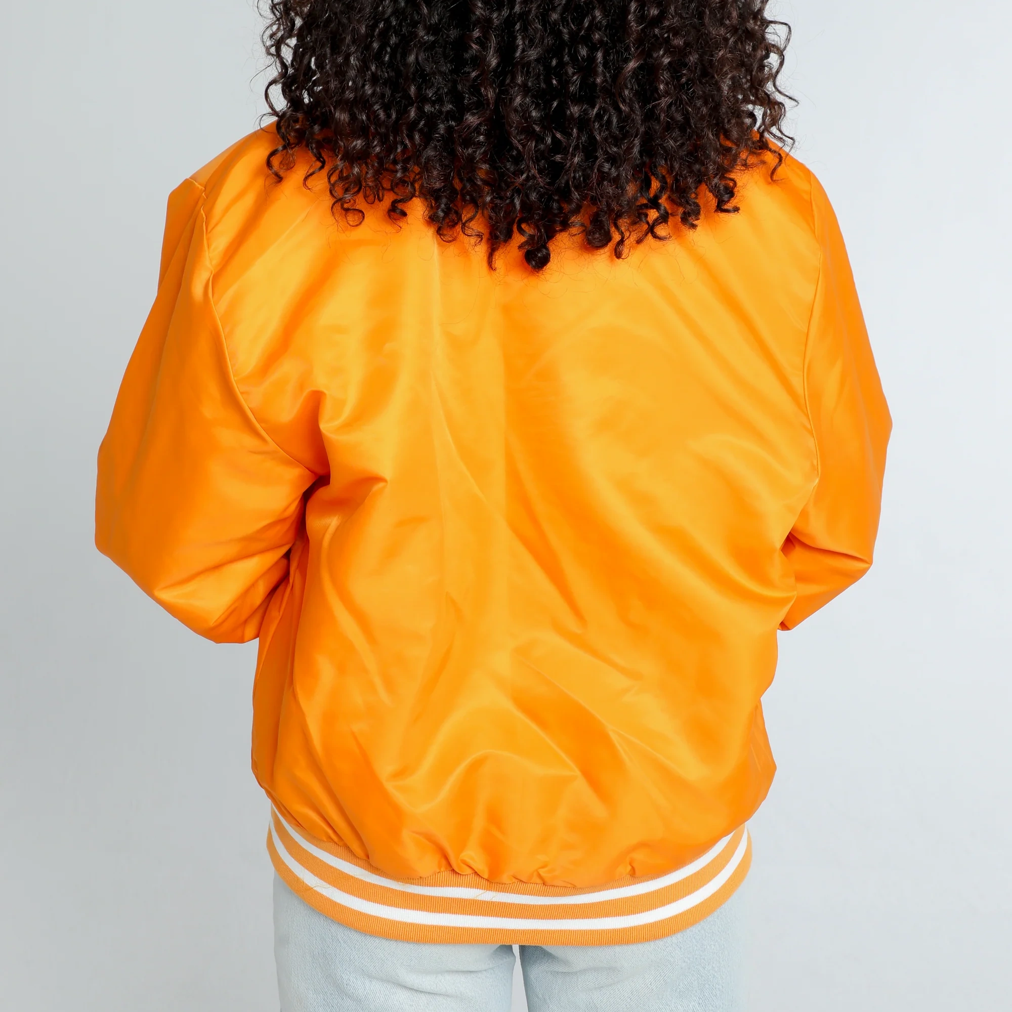 Women's Tennessee Volunteers A-Game Satin Varsity Jacket - Image 3