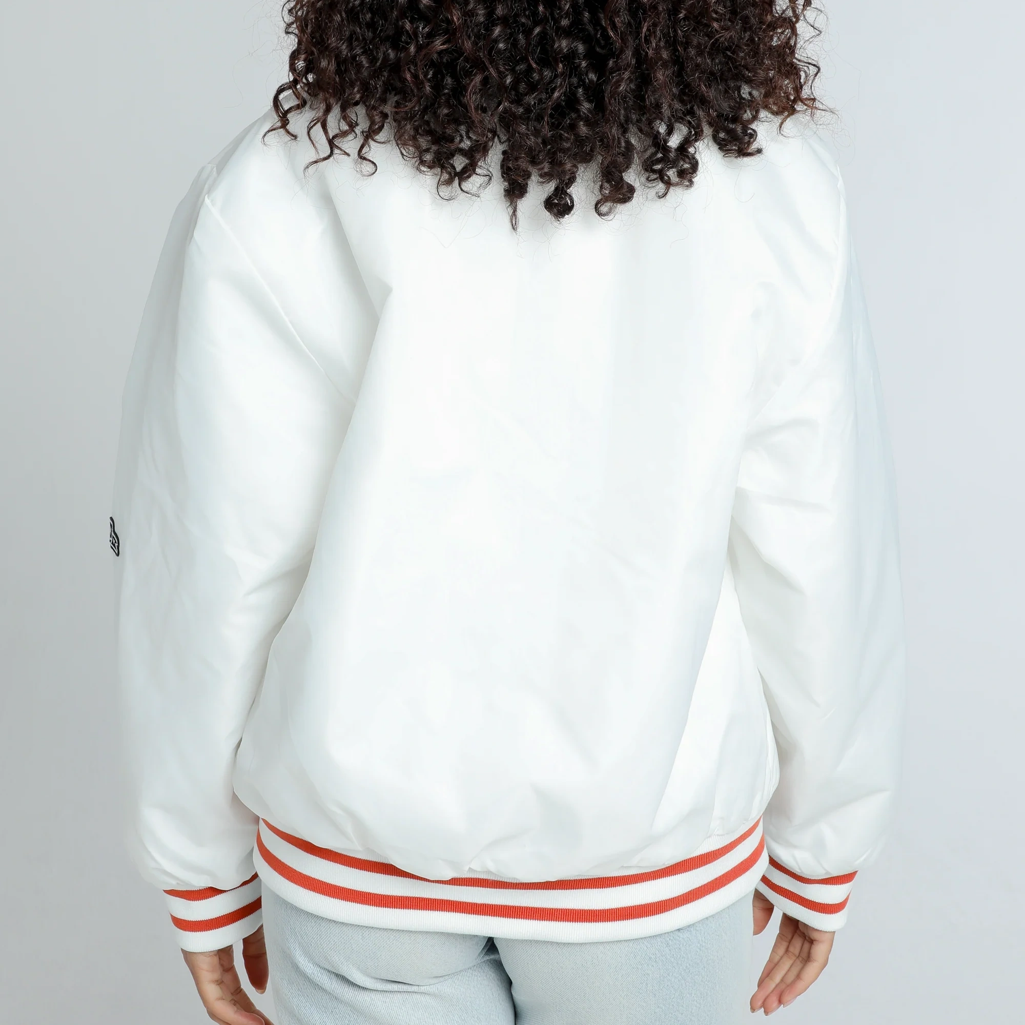 Women's Texas Longhorns A-Game Satin Varsity Jacket - Image 3