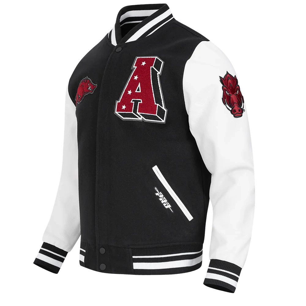 Alternative view of Arkansas Razorbacks Classic Wool & Leather Varsity Jacket