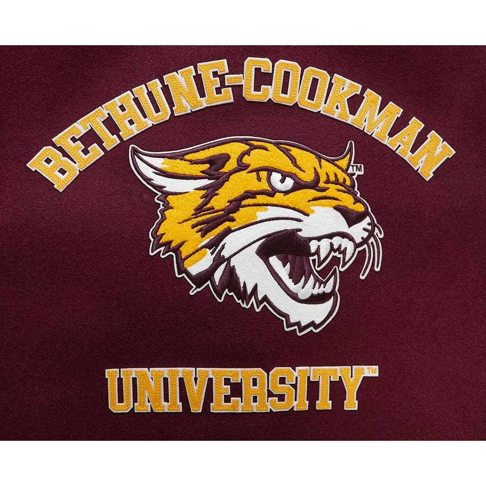 Bethune-Cookman Wildcats Classic Wool & Leather Varsity Jacket - Image 8