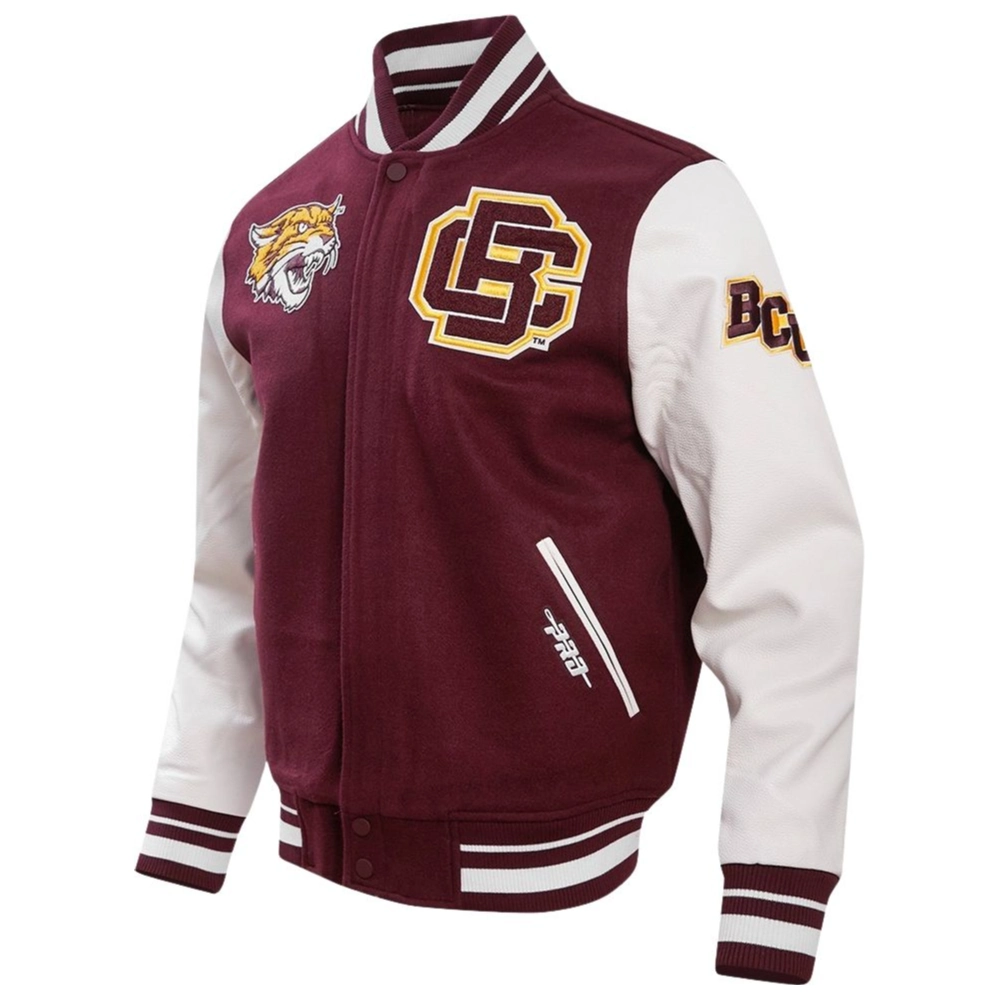 Alternative view of Bethune-Cookman Wildcats Classic Wool & Leather Varsity Jacket