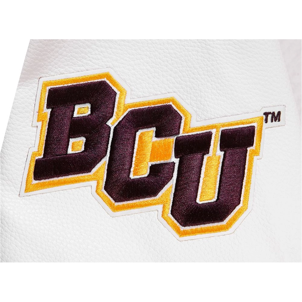 Bethune-Cookman Wildcats Classic Wool & Leather Varsity Jacket - Image 6