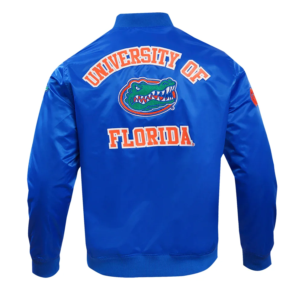 Florida Gators Classic Satin Varsity Jacket - Image 4
