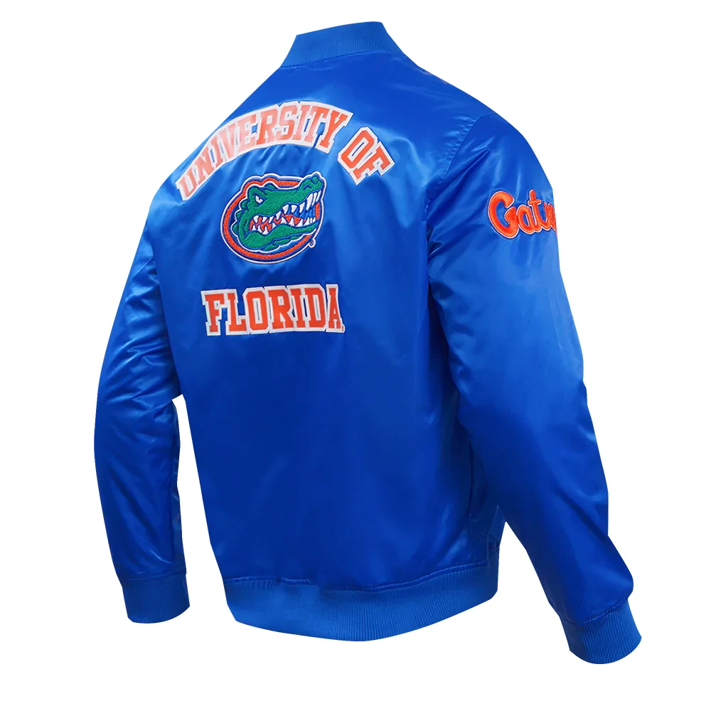 Florida Gators Classic Satin Varsity Jacket - Image 3
