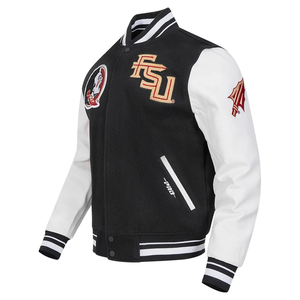 Alternative view of Florida State Seminoles Classic Wool & Leather Varsity Jacket