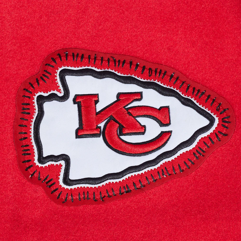 Kansas City Chiefs Diy Pick Stitch Wool & Leather Varsity Jacket - Image 10