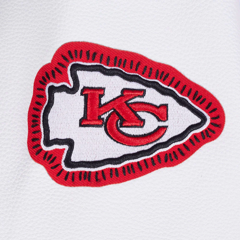 Kansas City Chiefs Diy Pick Stitch Wool & Leather Varsity Jacket - Image 6