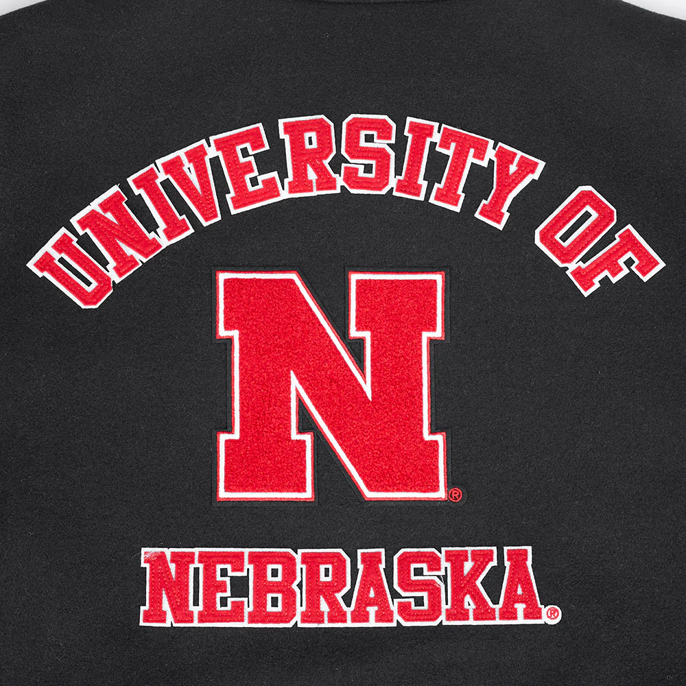 Nebraska Cornhuskers Classic Wool & Leather Varsity Jacket - Image 5