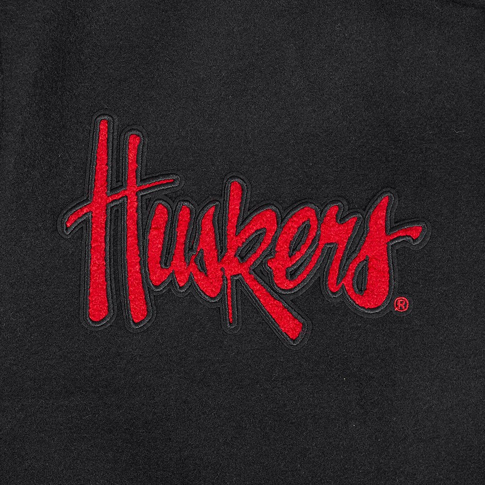 Nebraska Cornhuskers Classic Wool & Leather Varsity Jacket - Image 6