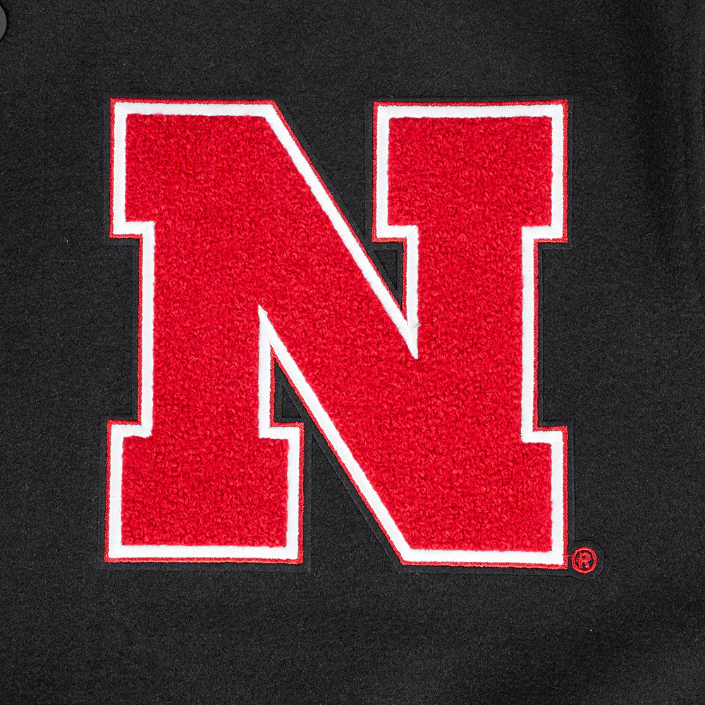 Nebraska Cornhuskers Classic Wool & Leather Varsity Jacket - Image 7