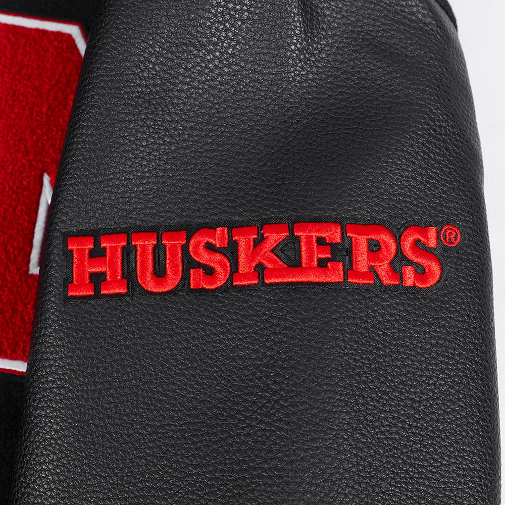 Nebraska Cornhuskers Classic Wool & Leather Varsity Jacket - Image 11