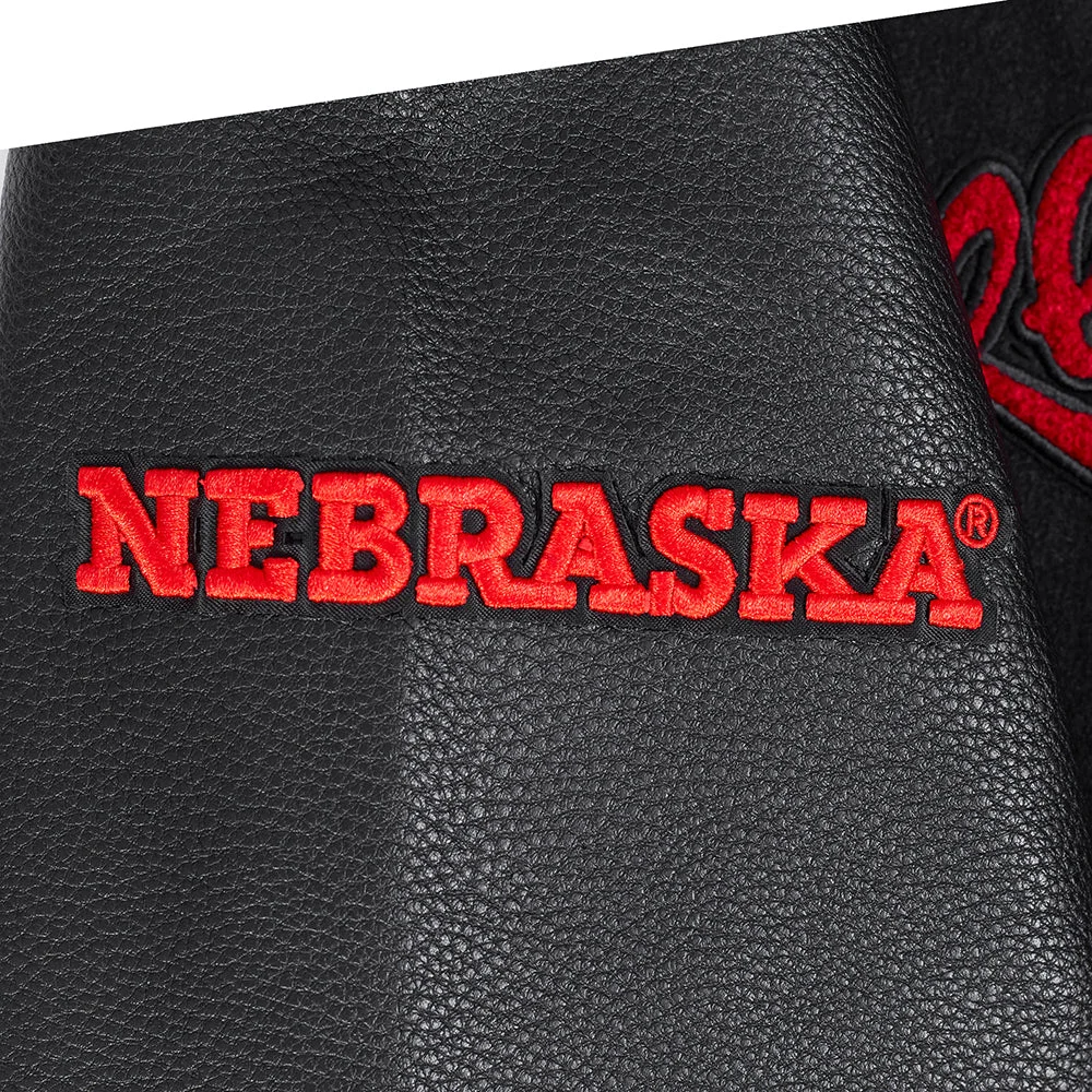 Nebraska Cornhuskers Classic Wool & Leather Varsity Jacket - Image 10