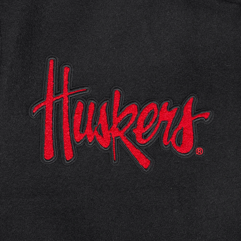 Nebraska Cornhuskers Classic Wool & Leather Varsity Jacket - Image 8