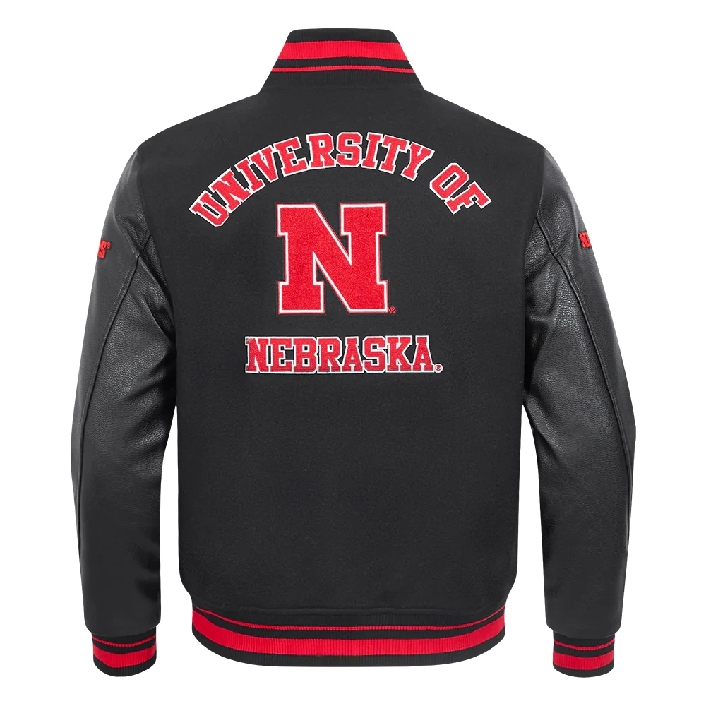 Nebraska Cornhuskers Classic Wool & Leather Varsity Jacket - Image 4