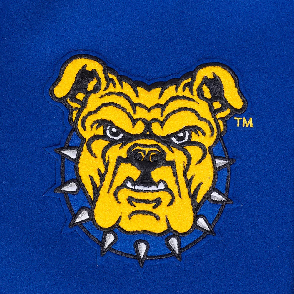North Carolina A&T Aggies Classic Wool & Leather Varsity Jacket - Image 5