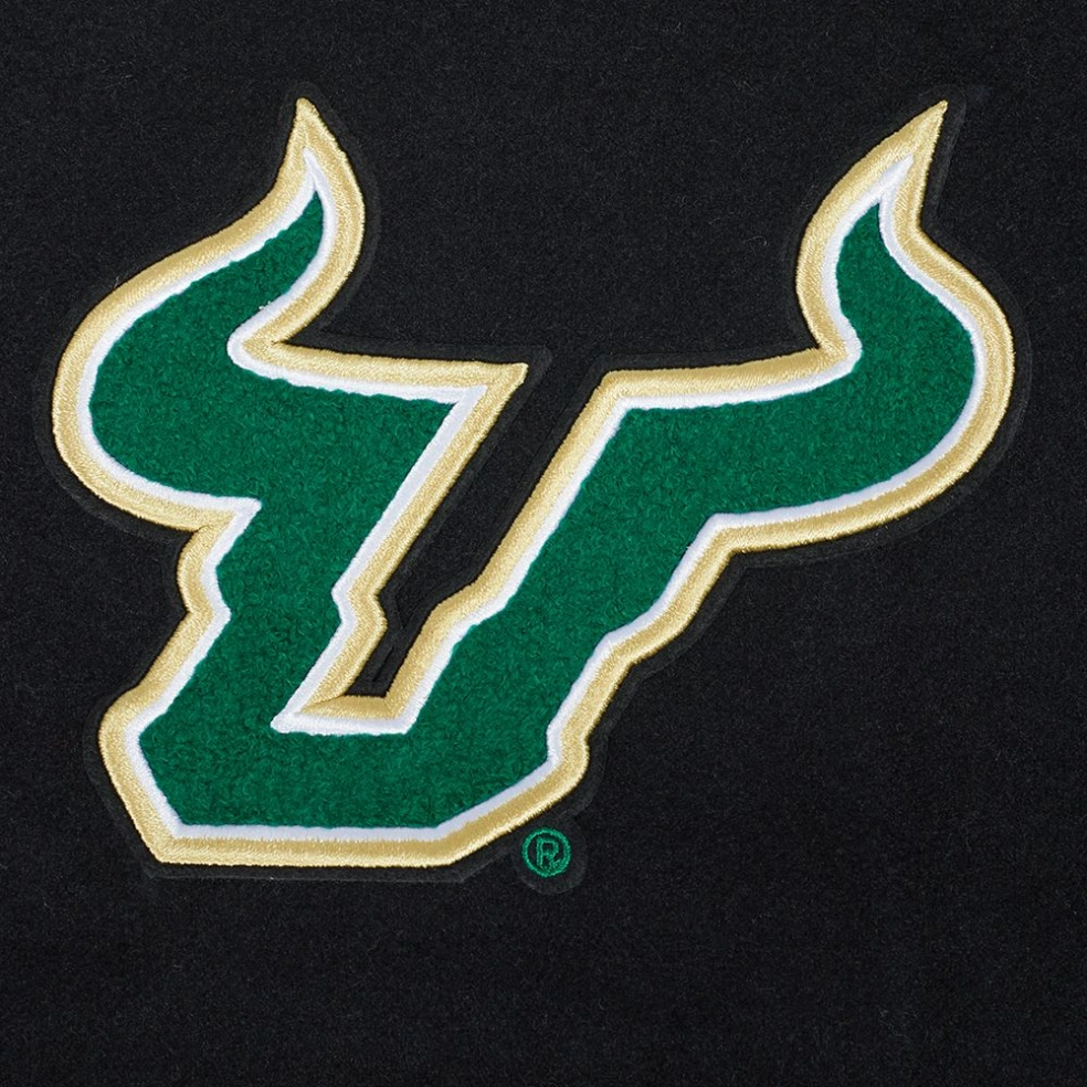 South Florida Bulls Classic Wool & Leather Varsity Jacket - Image 6