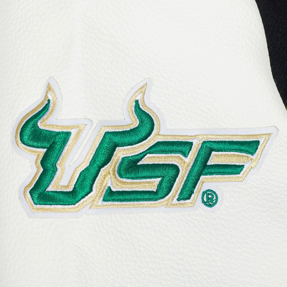 South Florida Bulls Classic Wool & Leather Varsity Jacket - Image 7
