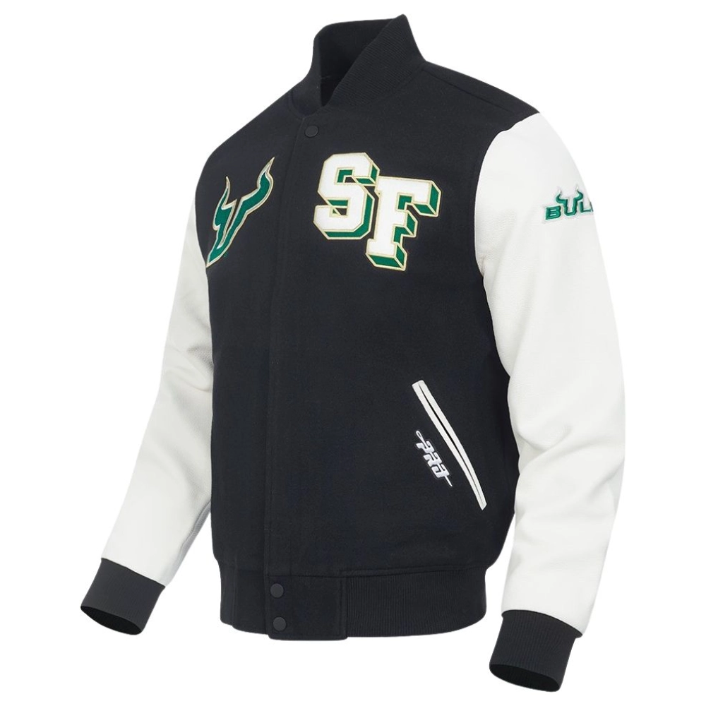 Alternative view of South Florida Bulls Classic Wool & Leather Varsity Jacket