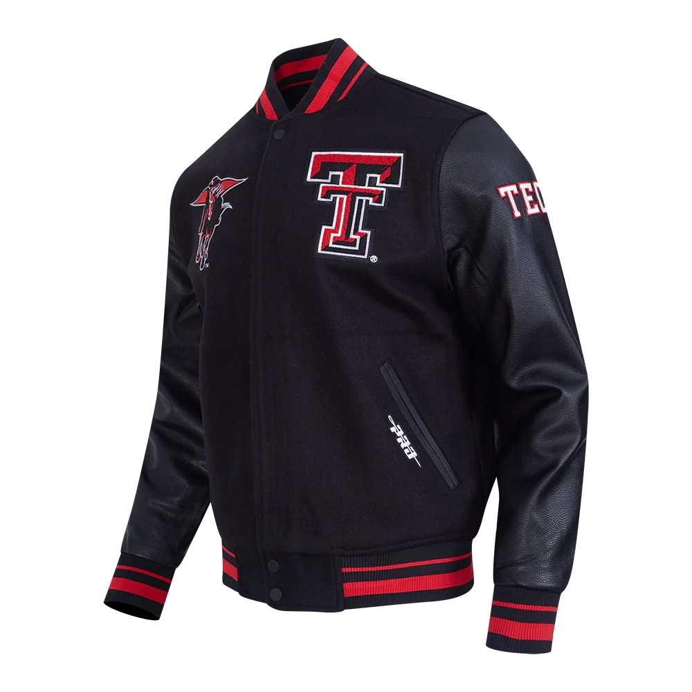 Alternative view of Texas Tech Red Raiders Classic Wool & Leather Varsity Jacket