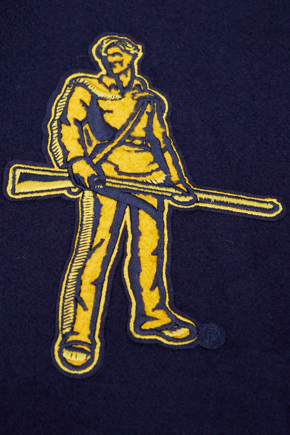 West Virginia Mountaineers Classic Wool & Leather Varsity Jacket - Image 5