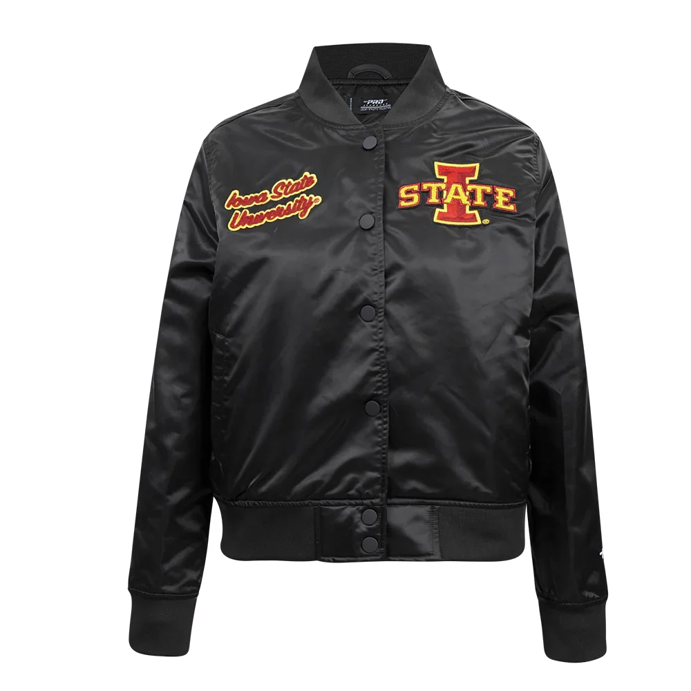 Women's Iowa State Cyclones Classic Satin Varsity Jacket