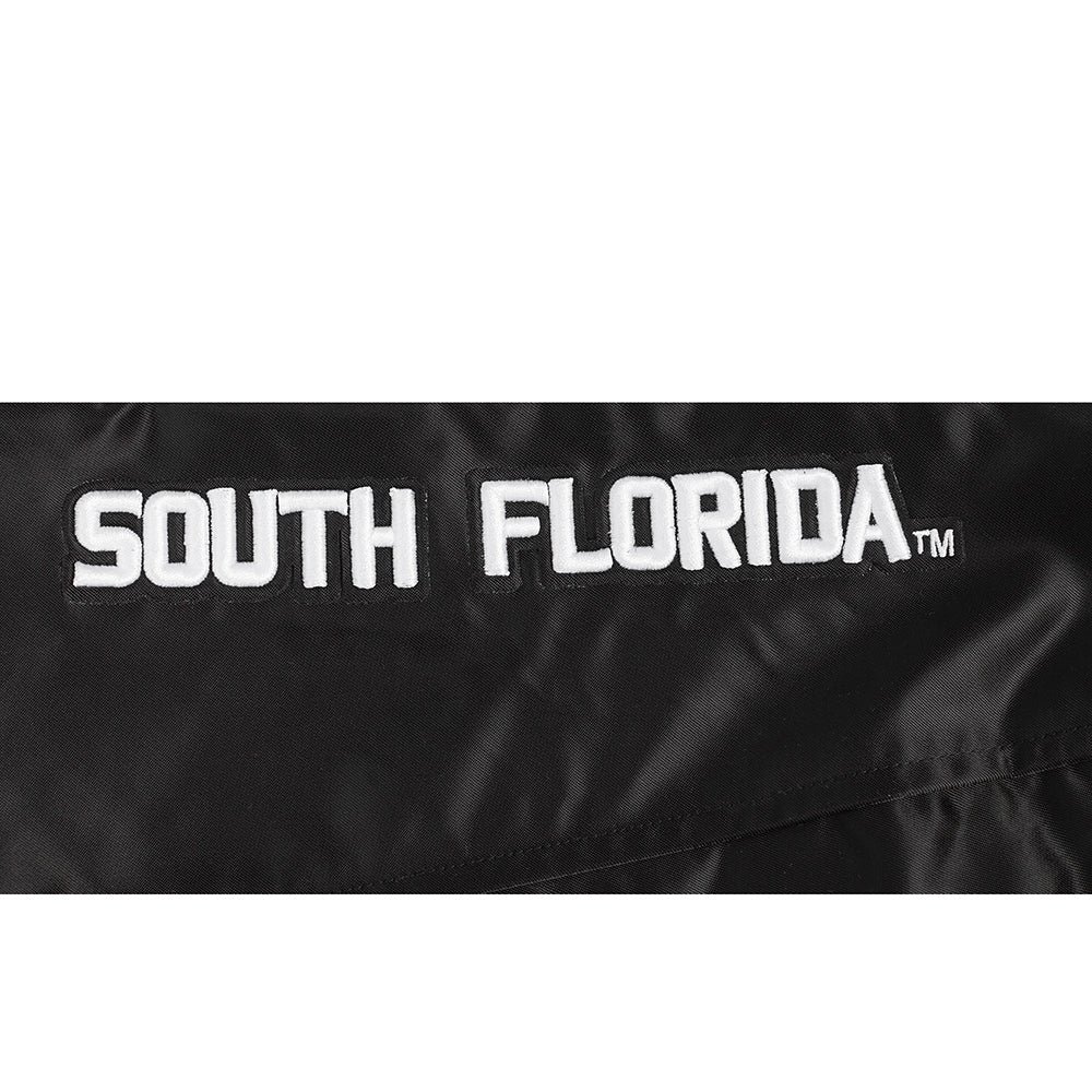 Women's South Florida Bulls Classic Satin Varsity Jacket - Image 6