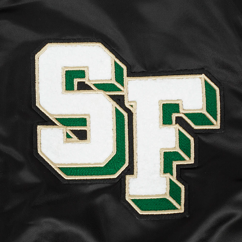 Women's South Florida Bulls Classic Satin Varsity Jacket - Image 9