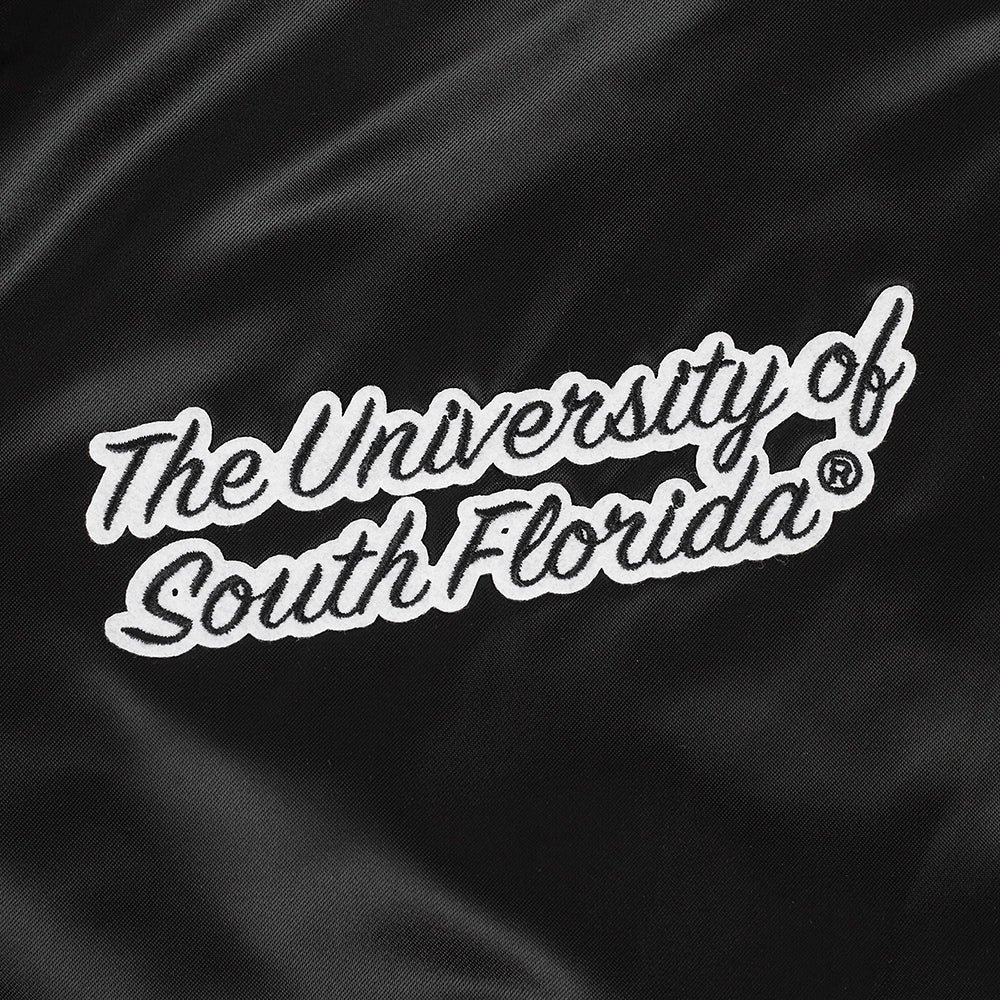 Women's South Florida Bulls Classic Satin Varsity Jacket - Image 10