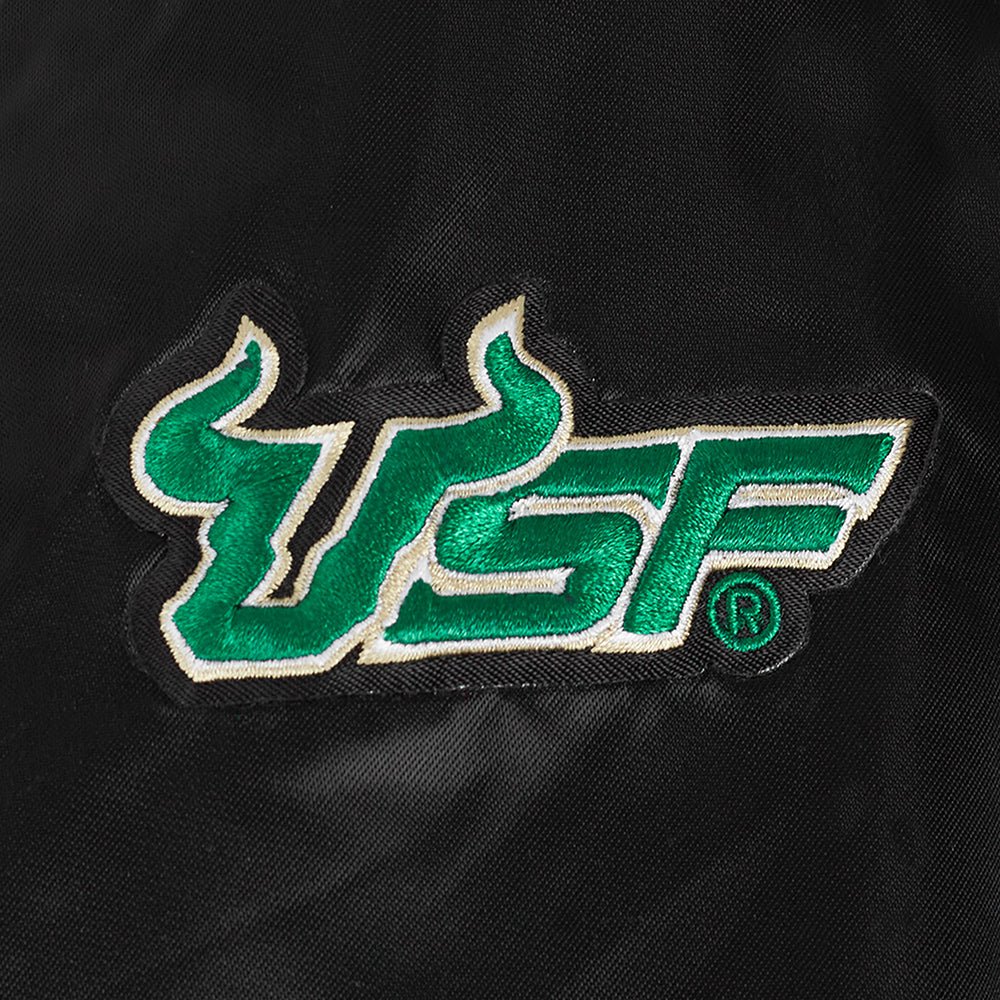 Women's South Florida Bulls Classic Satin Varsity Jacket - Image 8