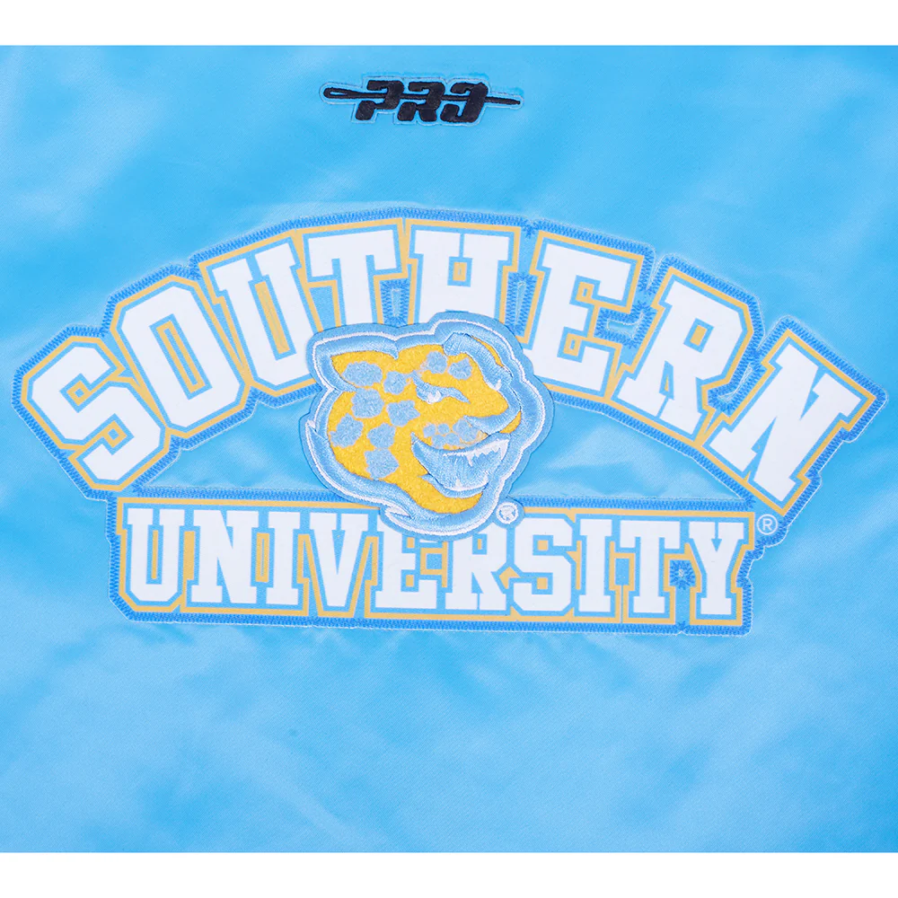 Women's Southern Jaguars Classic Satin Varsity Jacket - Image 9