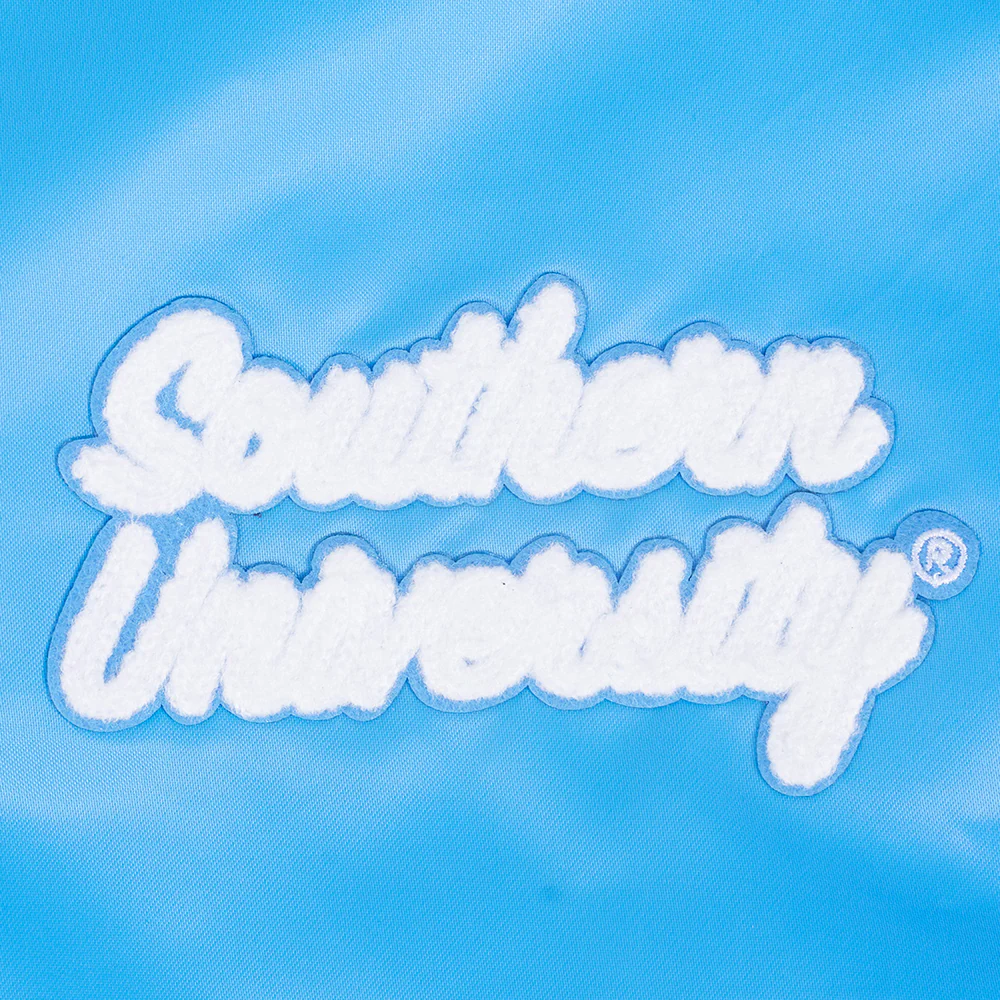 Women's Southern Jaguars Classic Satin Varsity Jacket - Image 7