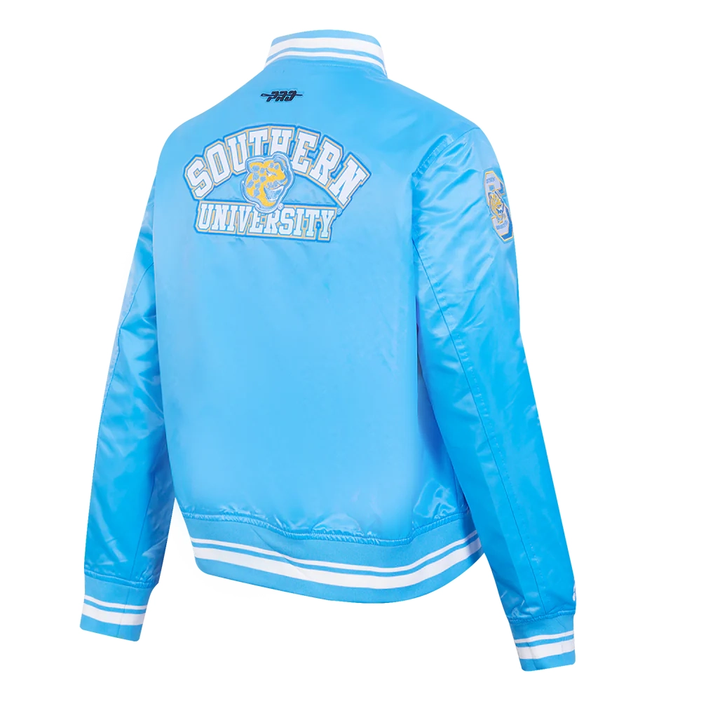 Women's Southern Jaguars Classic Satin Varsity Jacket - Image 3