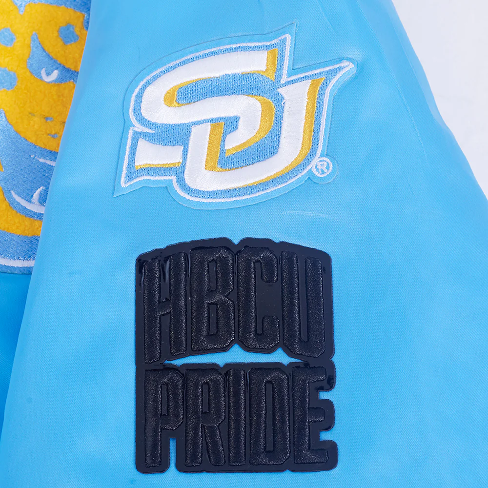 Women's Southern Jaguars Classic Satin Varsity Jacket - Image 6