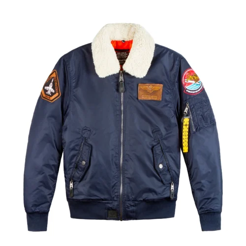 Top Gun Strike Fighter Squadron Bomber Satin Jacket