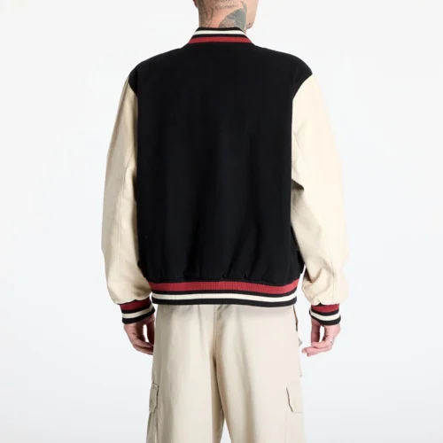 Alternative view of Men's Chicago Bulls Lifestyle Wool & Leather Varsity Jacket
