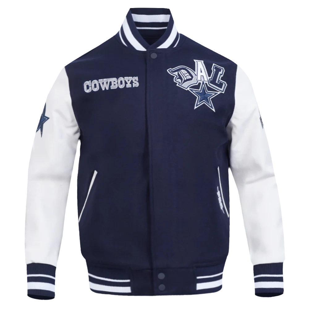 Dallas Cowboys City Ransom Wool & Leather Varsity Jacket