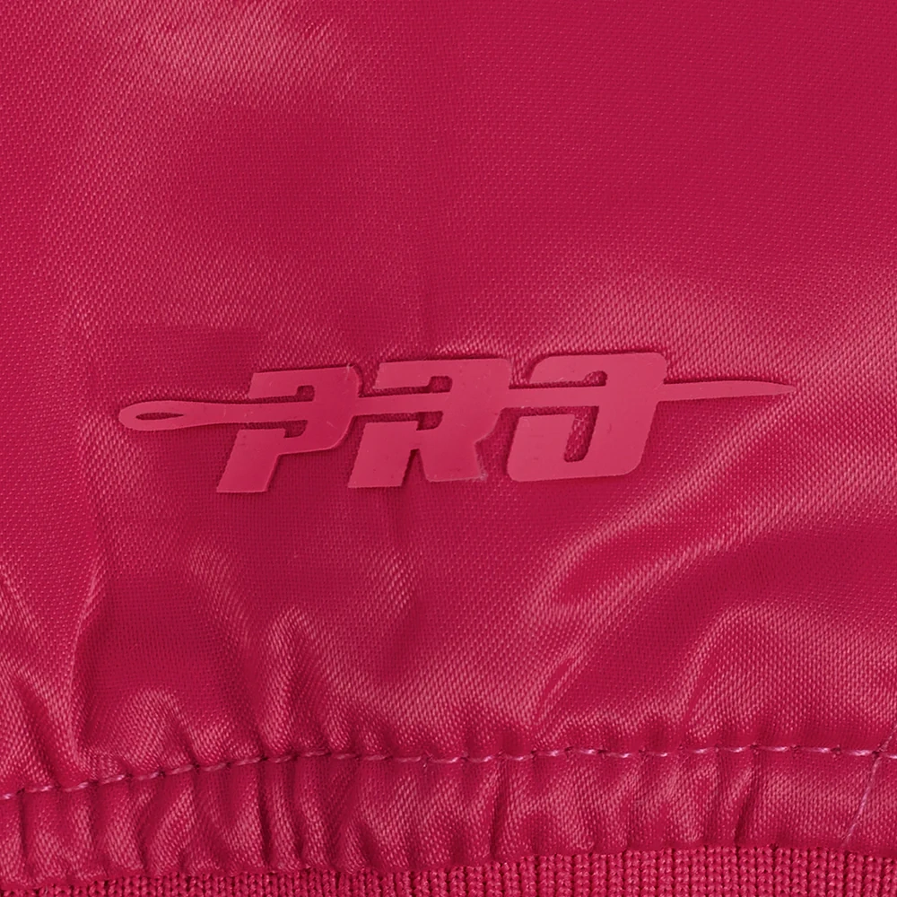 Women's Philadelphia Eagles Triple Pink Satin Varsity Pink Jacket - Image 6
