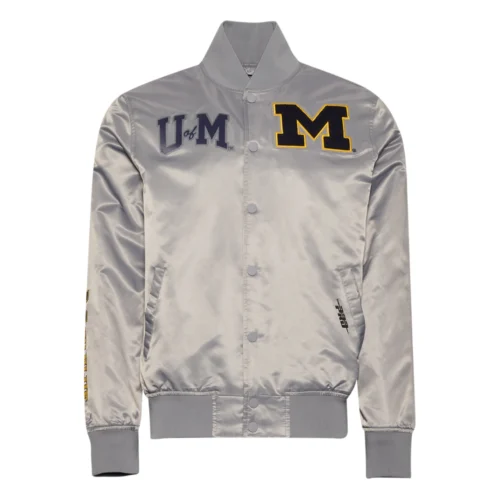 Pro Standard Michigan Wolverines Classic Satin Jacket