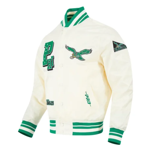Alternative view of NFL Philadelphia Eagles Best Of Men's Rib Satin Jacket