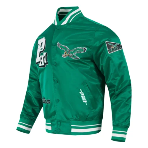 Alternative view of NFL Philadelphia Eagles Best Of Men's Green Satin Jacket