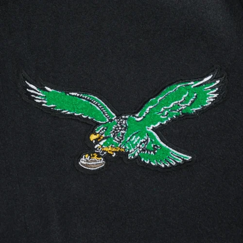 NFL Philadelphia Eagles Best Of Men's Rib Wool Varsity Jacket - Image 5