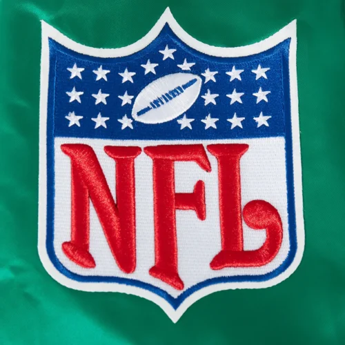 NFL Philadelphia Eagles Best Of Men's Green Satin Jacket - Image 9