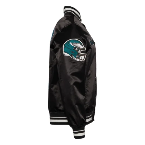 Pro Standard Philadelphia Eagles Turn It Up M Rib Satin Jacket - Image 4