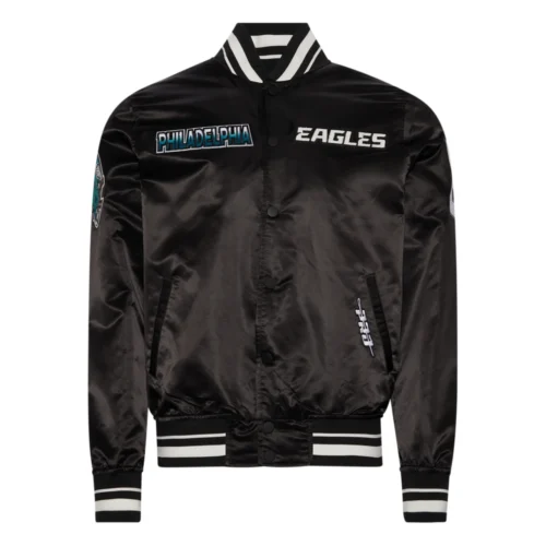 Pro Standard Philadelphia Eagles Turn It Up M Rib Satin Jacket