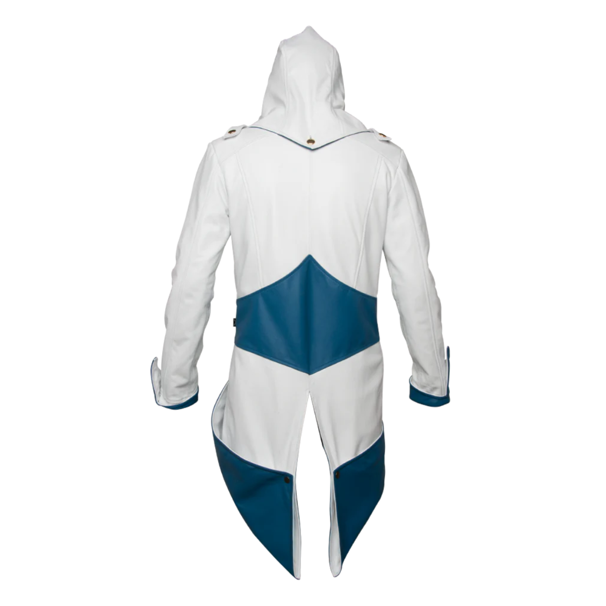 Alternative view of Assassin's Creed White/Blue Leather Jacket