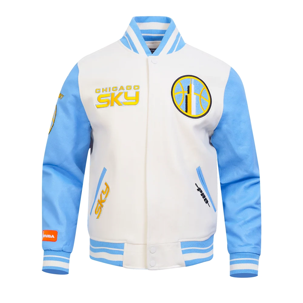 WNBA Chicago Sky Retro Classics Men's Rib Wool Varsity Jacket